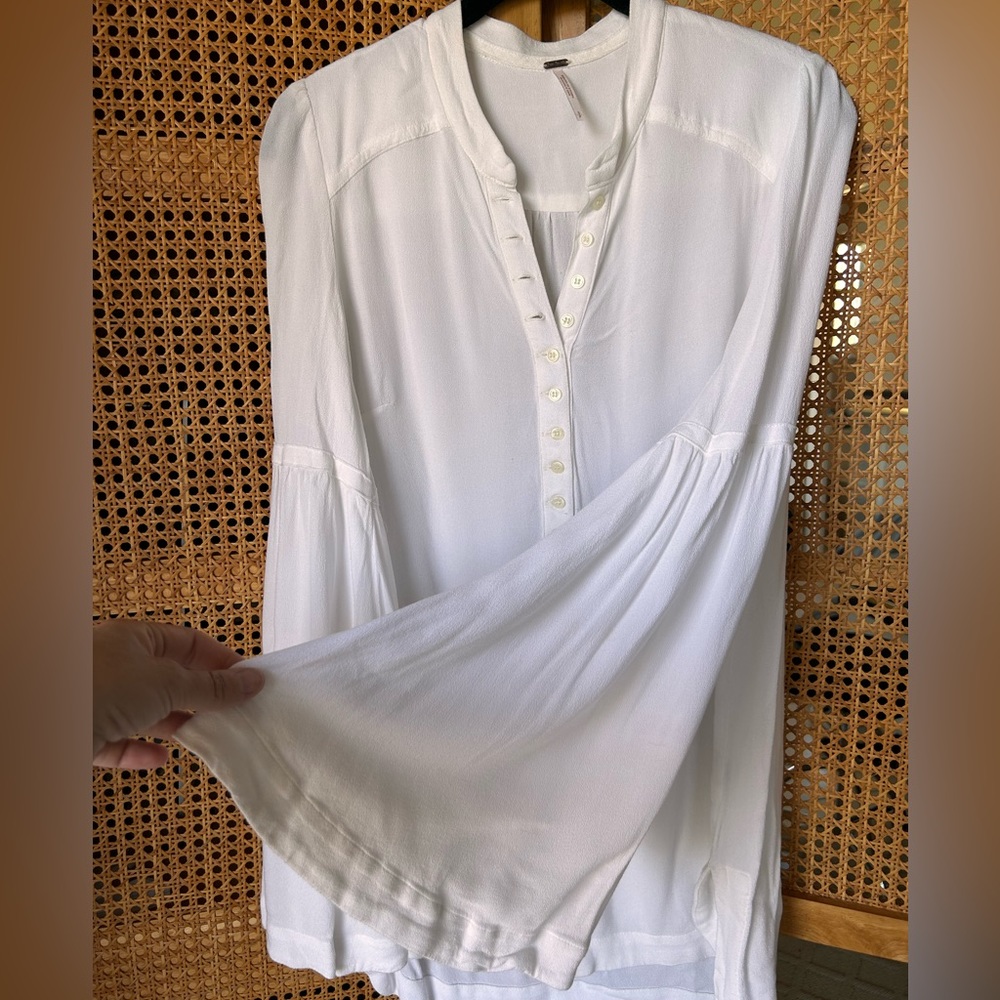 Free People Bell Sleeve Blouse